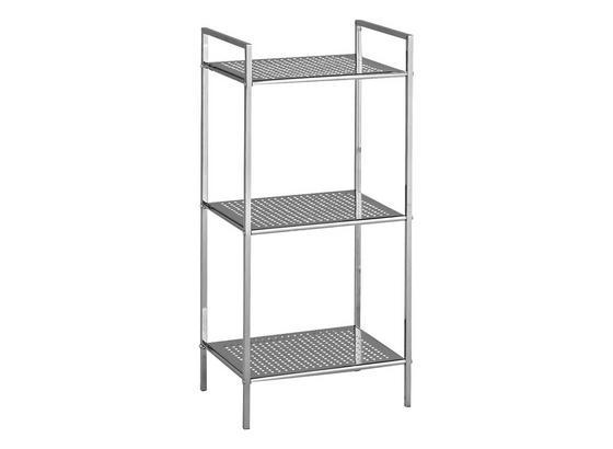 Badezimmerregal Unicon - Chromfarben, MODERN, Metall (38/84/30cm) Badezimmerregal Unicon - Chromfarben, MODERN, Metall (38/84/30cm)