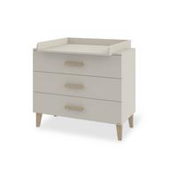 Wickelkommode Tami - Eichefarben/Weiß, Basics, Holz/Holzwerkstoff (110/101/77cm) - Pinolino