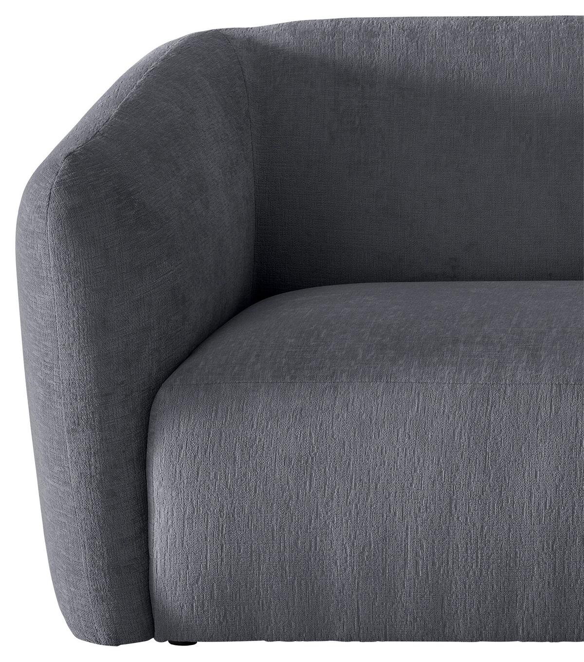 Ecksofa Jesi, Anthrazit S: 238x107 Cm - Anthrazit/Schwarz, MODERN, Textil (238/107cm) - Livetastic