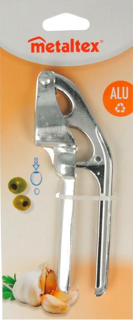 Fokhagymanyomó Metaltex - fém (9.4/22.6/3cm)