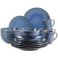 Kombiservice Ossia Keramik 4 Personen Geschirr Set - Hellblau, Basics, Keramik - Mäser