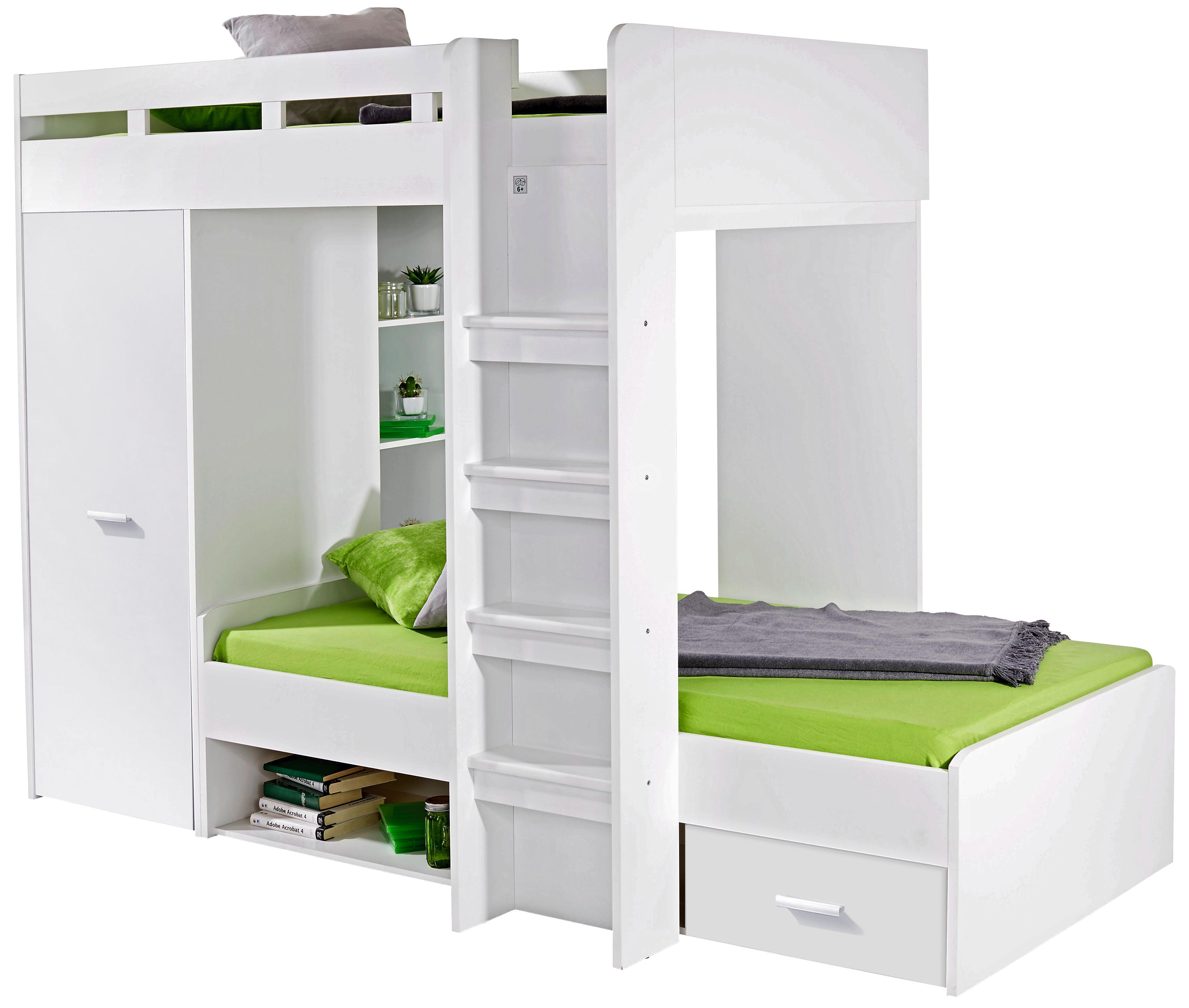 Magaságy Star - Fehér, konvencionális, Faalapú anyag (269/180/115cm)