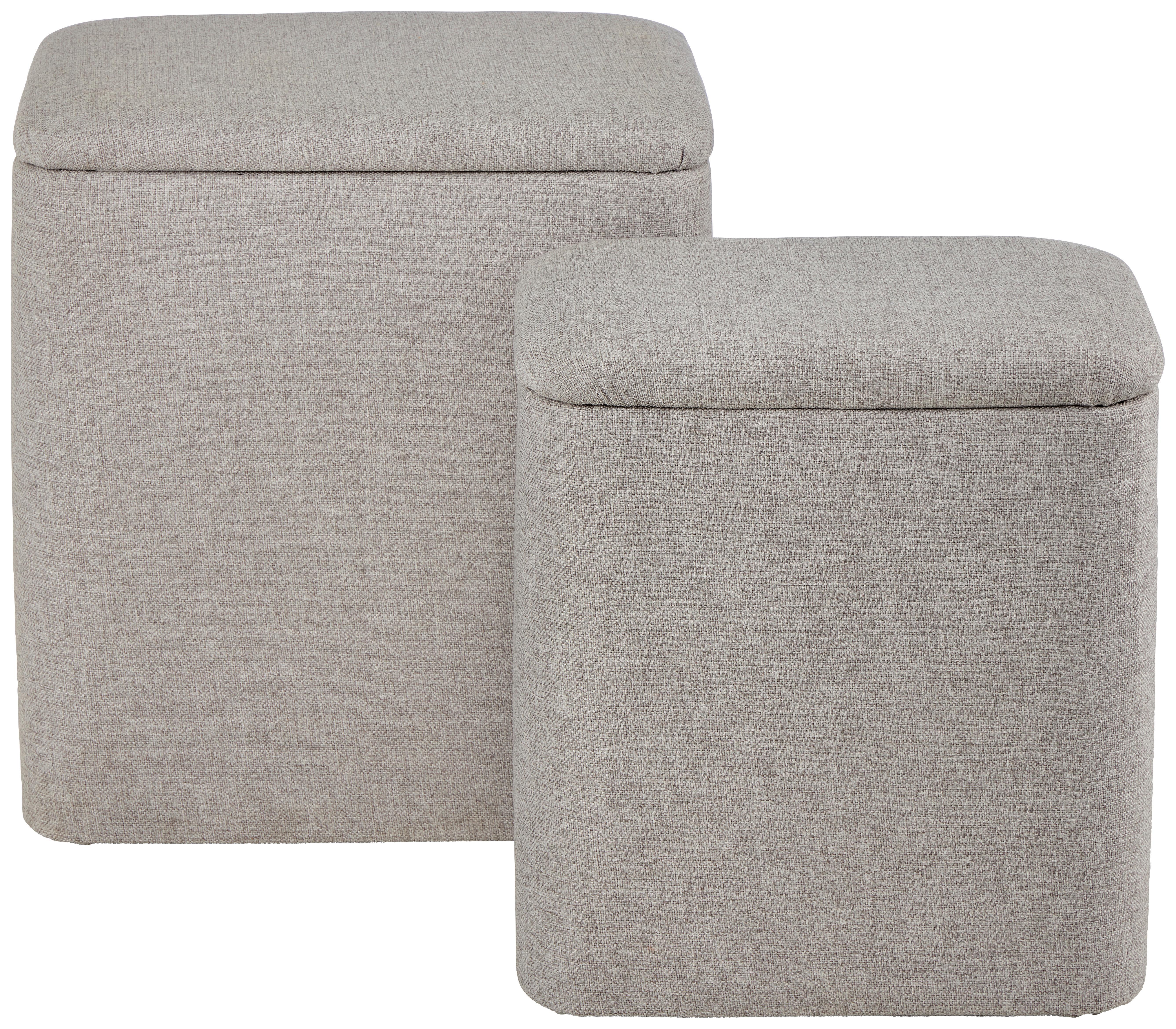 Szennyestartó Kb. 20l - világosszürke/szürke, Basics, textil/fa (41/27/44cm) - Luca Bessoni