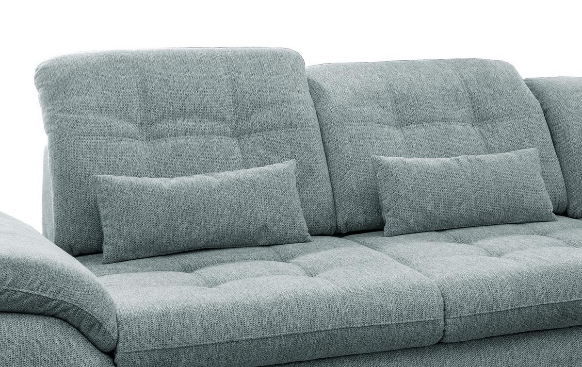 Ecksofa Mit Bettkasten Rigatti Blau S: 314x184 Cm - Chromfarben/Blau, MODERN, Textil (314/184cm) - Livetastic