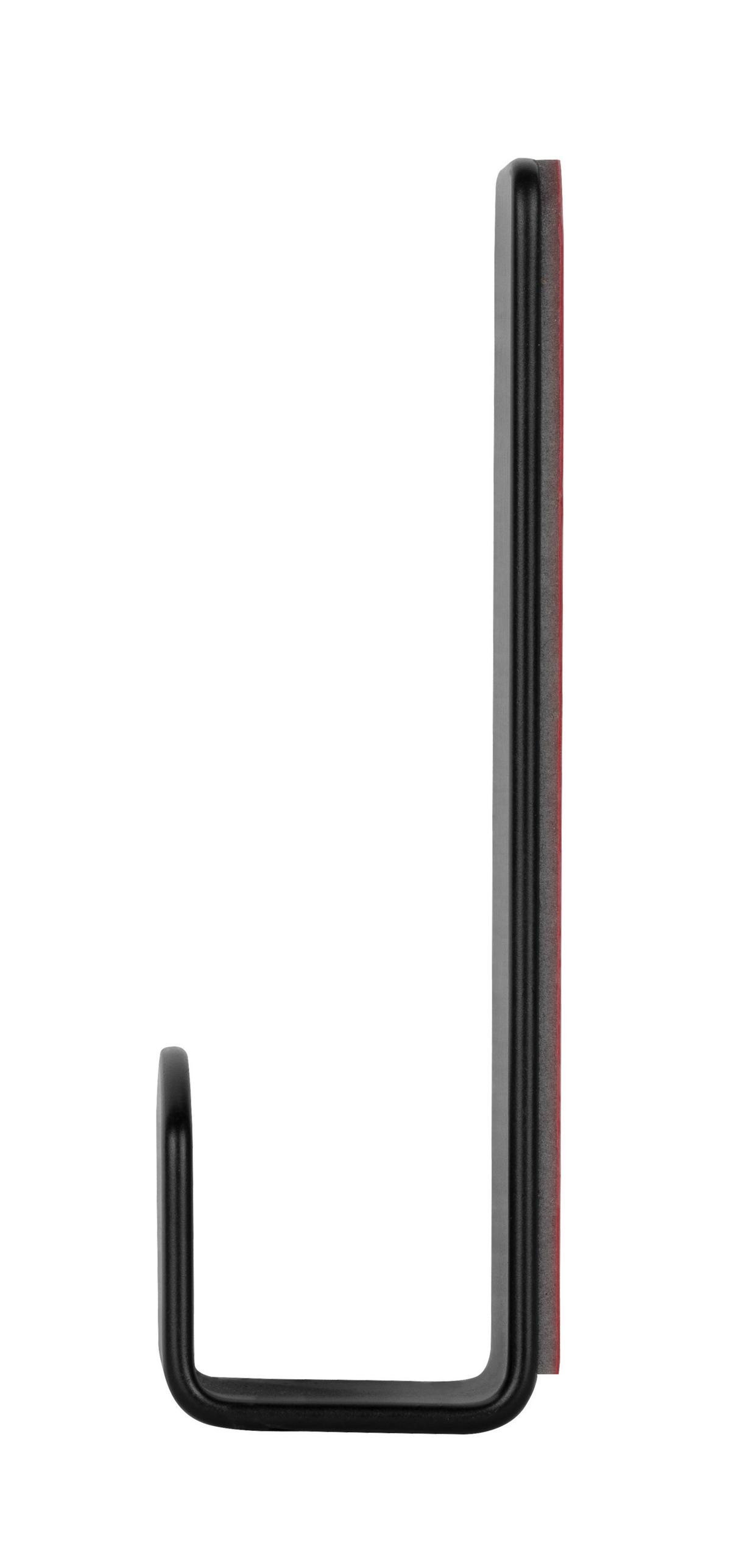 HÁČEK NA STĚNU TURBO-LOC LIZAN - černá, Moderní, kov (2/7/2cm) - Mömax