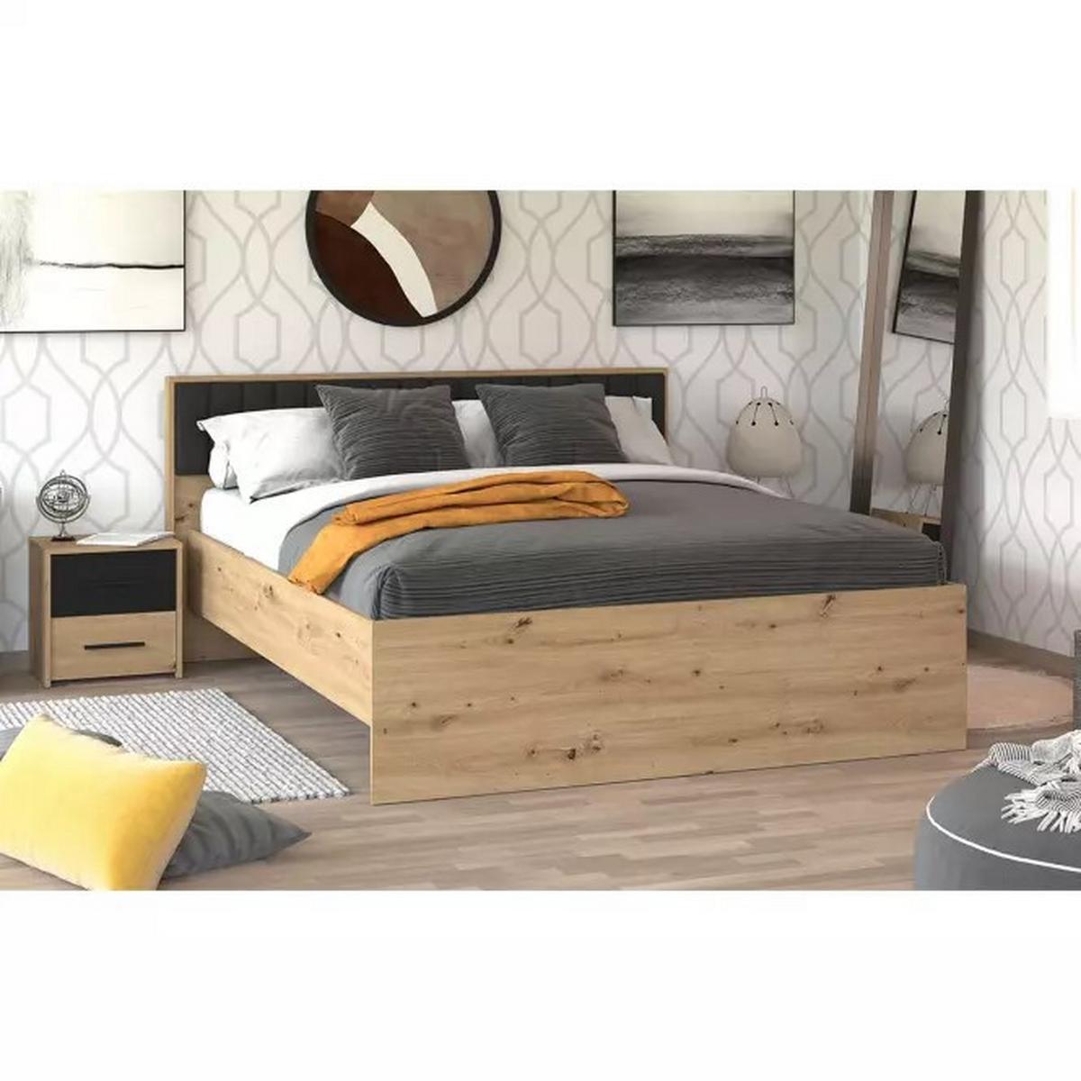 Ágykeret Varadero Plus 160/200 *TOP ÁR* - Artisan tölgy/szürke, Basics (160/200cm) - Best Price