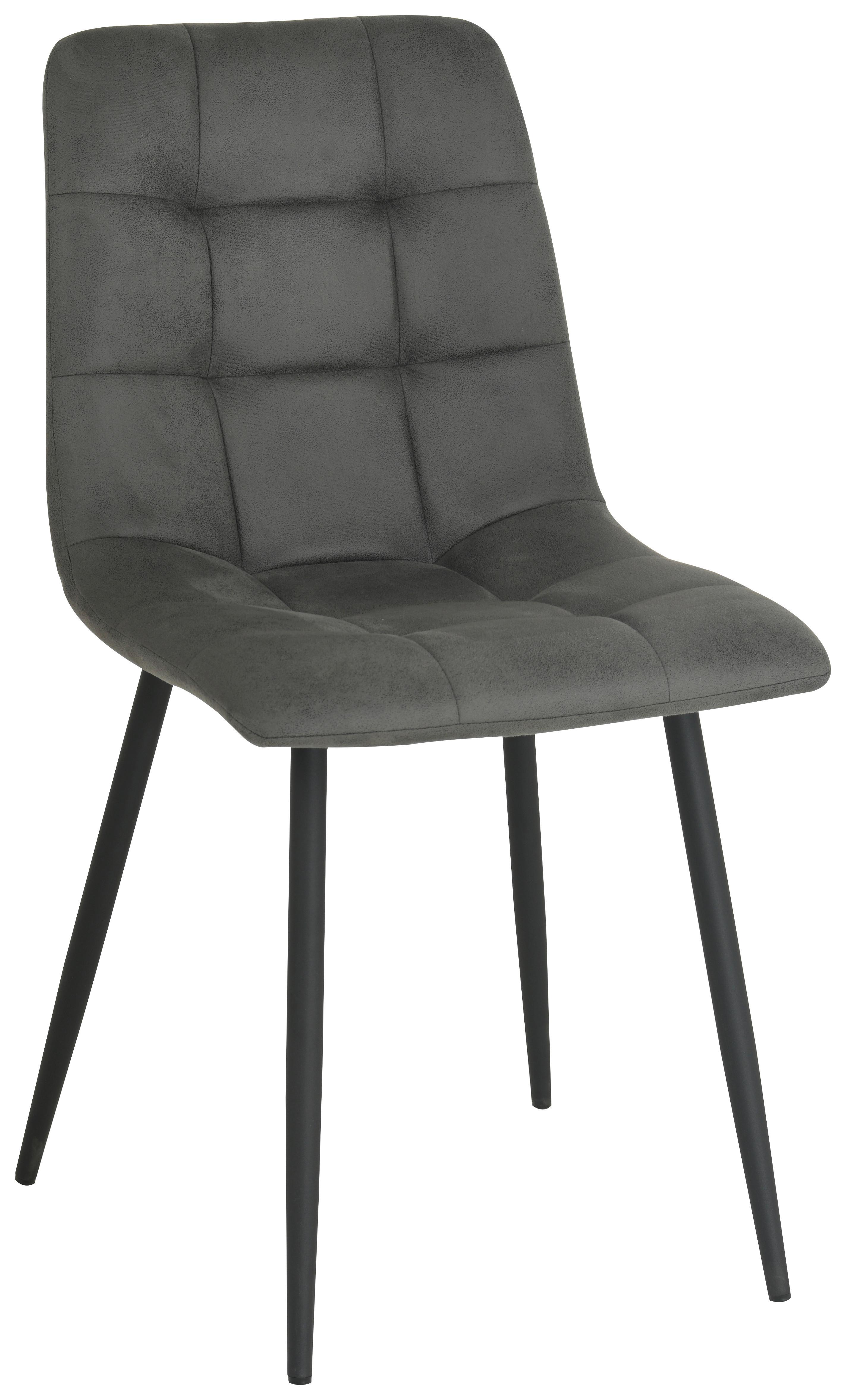 Židle NINO šedá mikrofáza - šedá/černá, Moderní, kov/dřevo (45/88/54,5cm) - Based