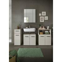 Badezimmer Ice Kaschmir B: 150cm - Kaschmir/Schwarz, Trend, Glas/Holzwerkstoff (150cm) - MID.YOU