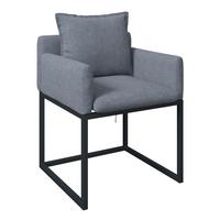 Gartensessel Julia - Alufarben/Grau, MODERN, Textil/Metall (58/85/55cm) - Beldano