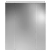 Spiegelschrank Linus Weiß B: 60 cm - Weiß, MODERN, Glas/Holzwerkstoff (60/70/18cm) - MID.YOU