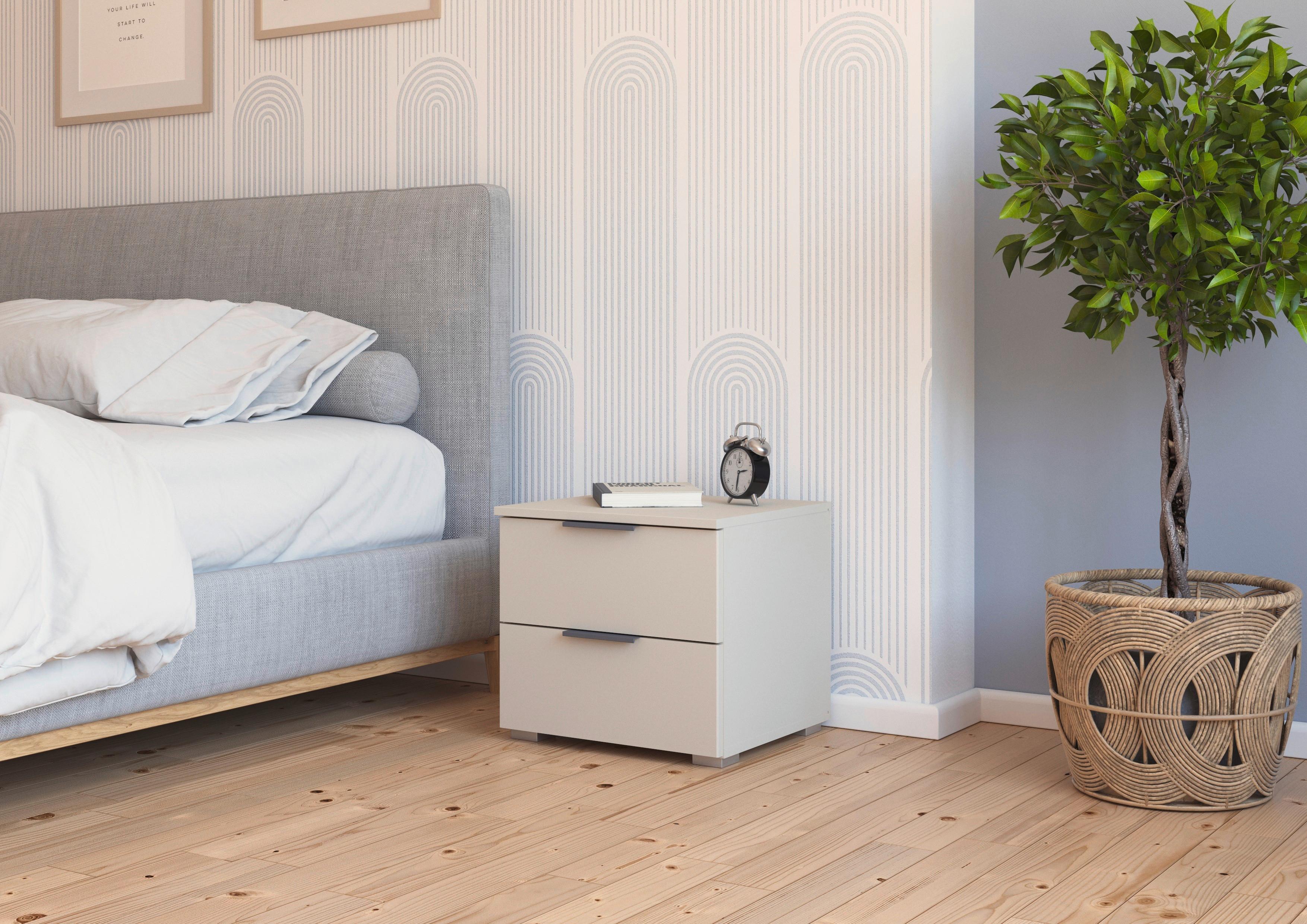 Nachtkästchen Alabama Champagner B: 40 Cm - Champagner/Alufarben, MODERN, Holzwerkstoff (40/42/42cm) - Rauch Möbel