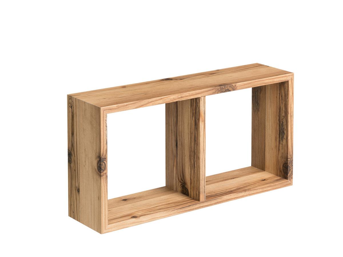 Wandregal Yasmine Alpine B: 59 cm - Kiefer Milford, Trend, Holzwerkstoff (59/30/15cm)