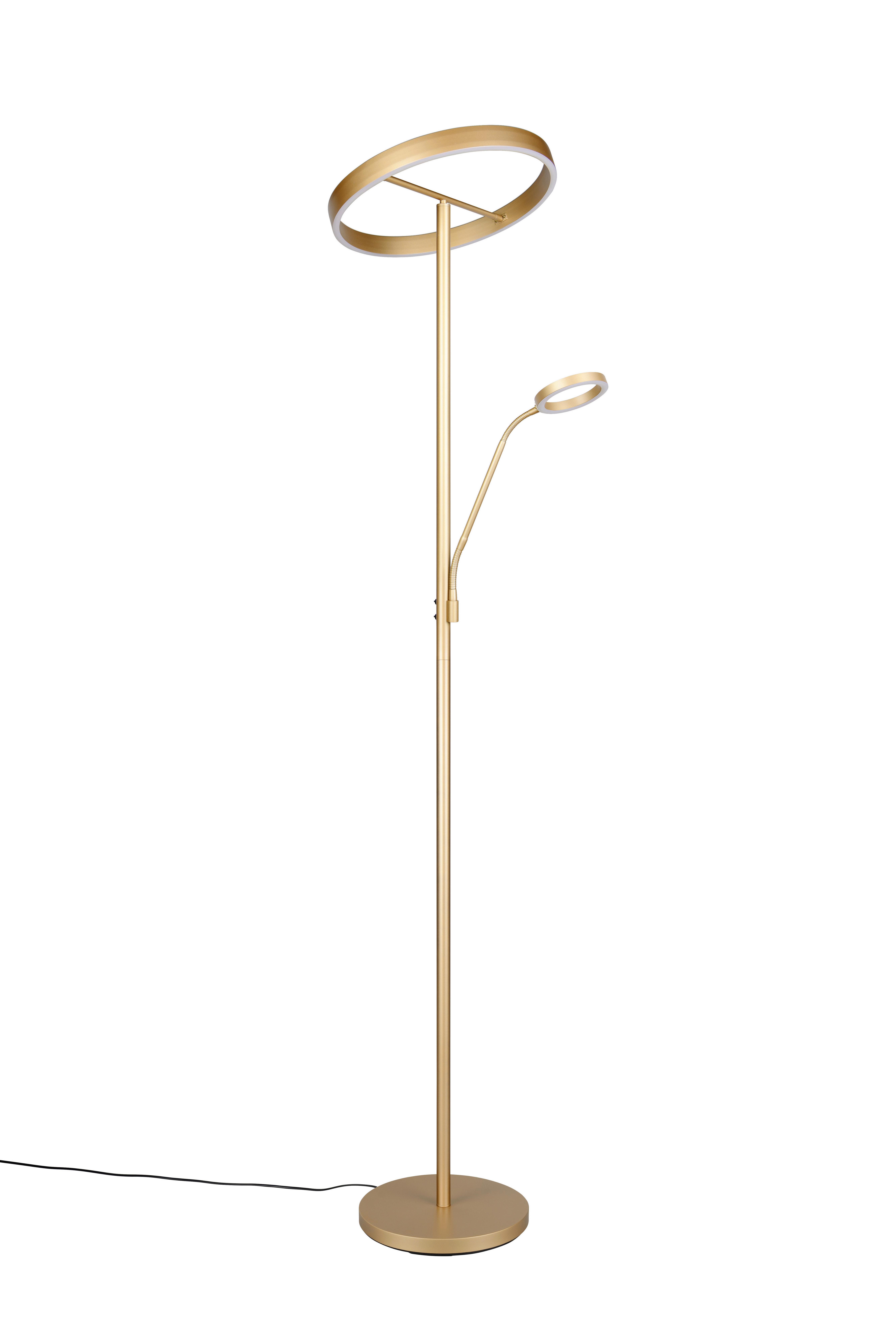 LED-Stehleuchte 449510279 Willis - Goldfarben, Design, Metall (40/180cm) - Trio Leuchten