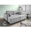 Bigsofa Tramin, Silberfarben B: 188 Cm - Silberfarben/Schwarz, MODERN, Textil (188/86/154cm) - Livetastic
