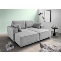 Bigsofa Tramin, Silberfarben B: 188 Cm - Silberfarben/Schwarz, MODERN, Textil (188/86/154cm) - Livetastic