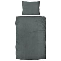 Flanell Bettwäsche 140x200 Cm Cashmere Anthrazit/silber - Anthrazit/Silberfarben, ROMANTIK / LANDHAUS, Textil - James Wood