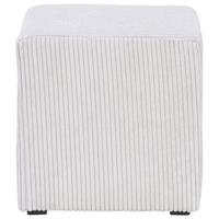 Hocker Bali Beige Sitz Gepolstert H: 42 Cm - Beige, MODERN, Textil (45/42/45cm)