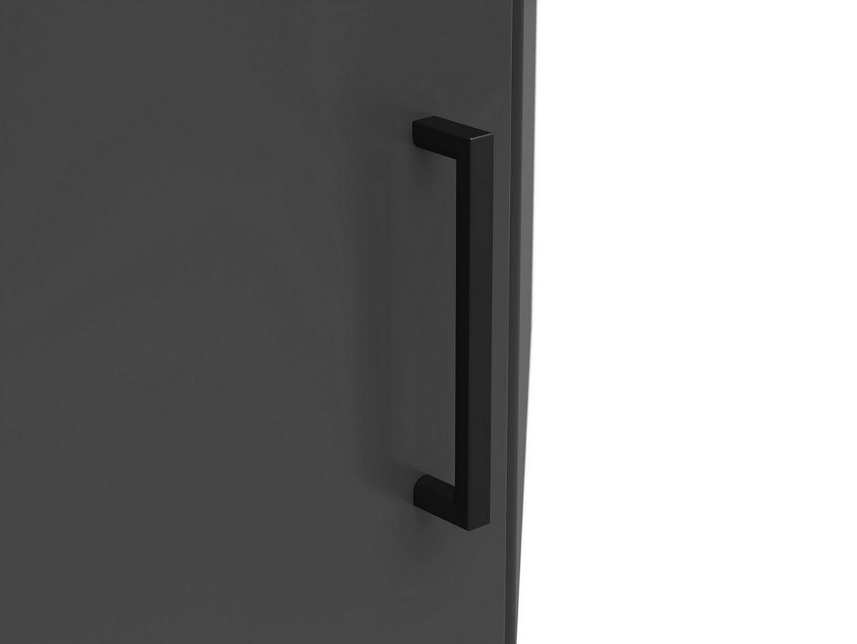Nadstavec na skriňu MULTISTAURAUM š: 101 cm - čierna/grafitová, Modern, kompozitné drevo/plast (71,5/71,5cm)