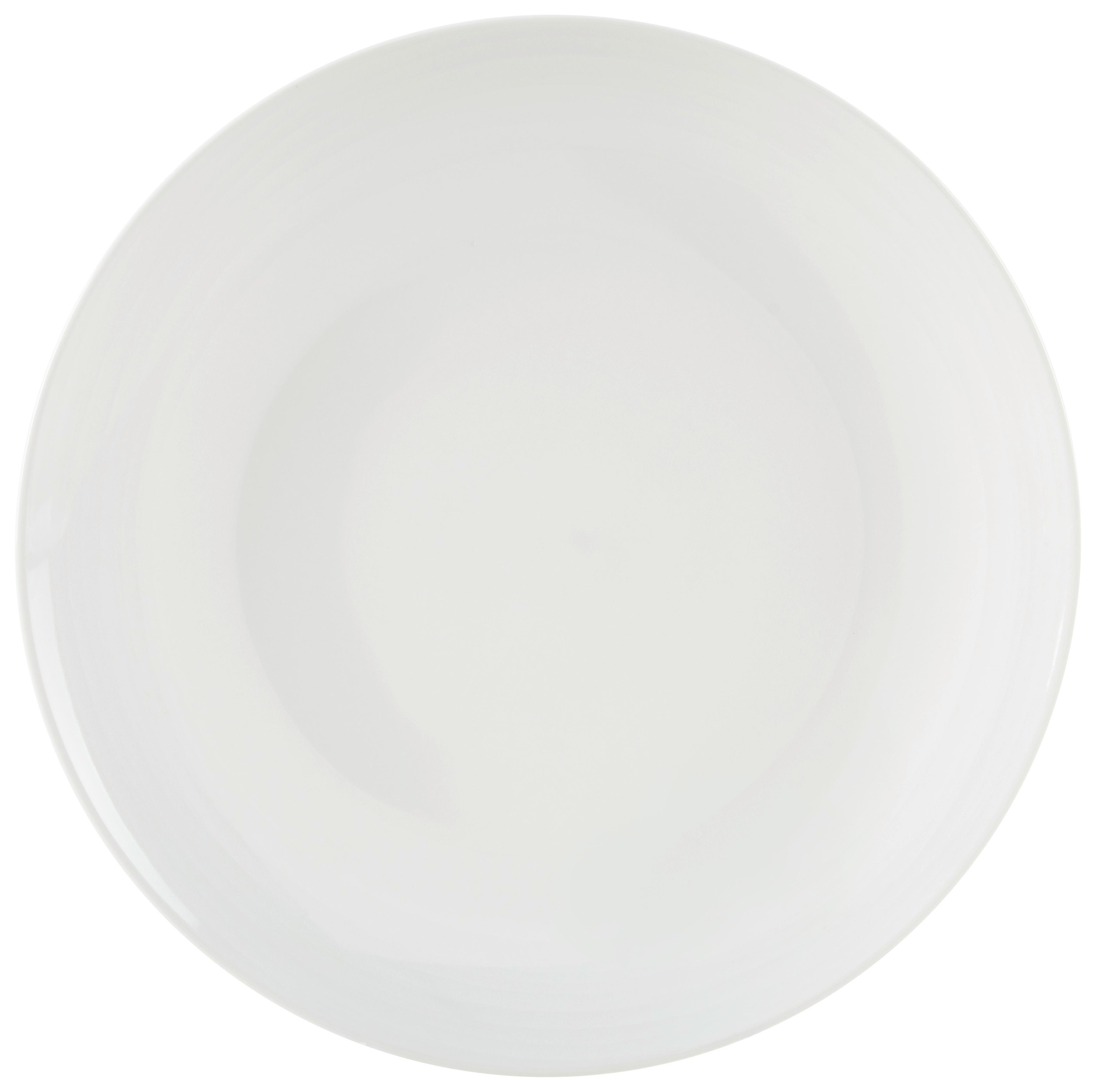 Plytký tanier KATARINA - biela, Konventionell, keramika (27cm) - Based