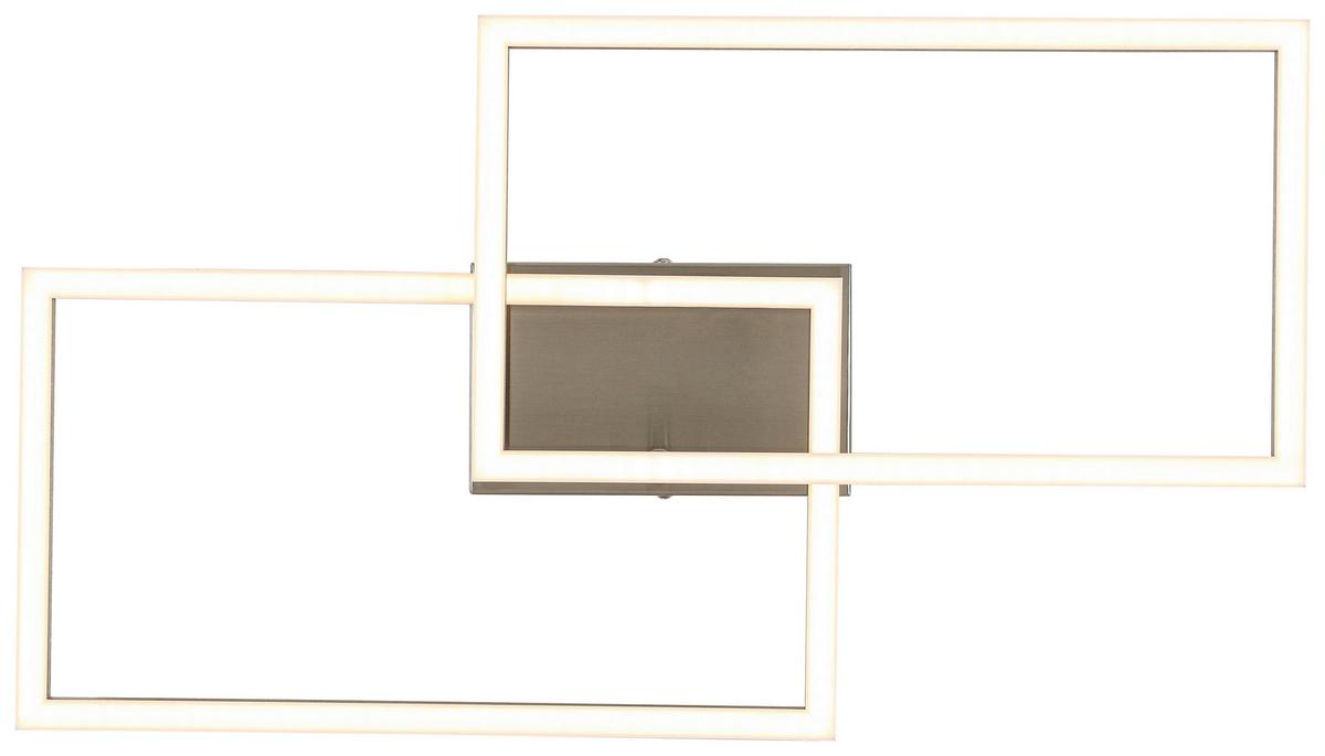 Led Mennyezeti Lámpa Tracy - alumínium színű, Modern, műanyag/fém (50/28/6,5cm) - Luca Bessoni