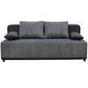 Schlafsofa Stella Grau B: 197 cm - Schwarz/Grau, Design, Textil (197/90/83cm) - MID.YOU