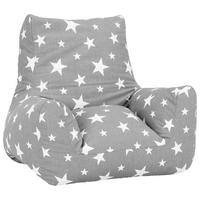 Detské kreslo v šedej KIDS-STAR - sivá, textil (70/55/70cm)