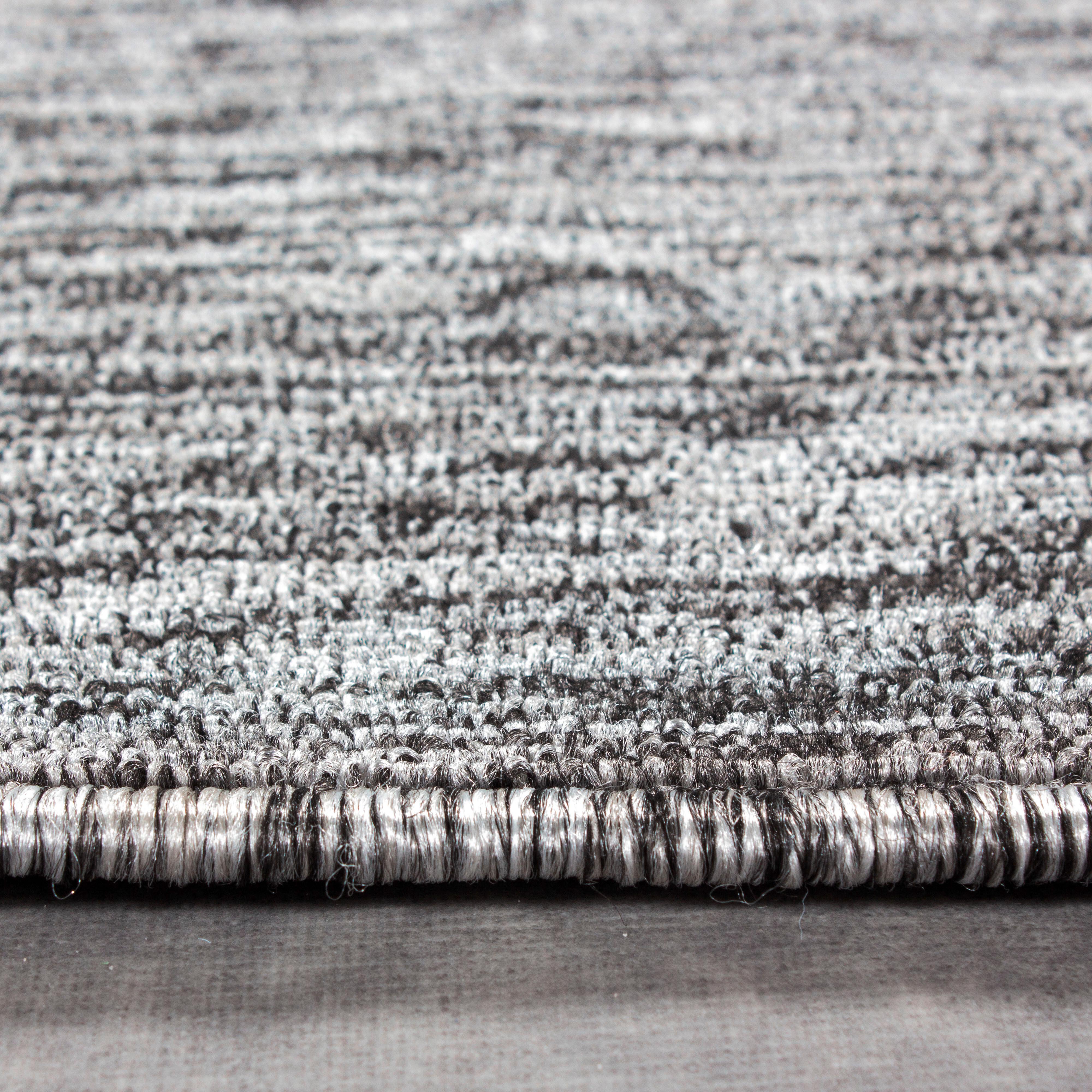Flachwebteppich Nizza - Grau, Design, Textil (120/120cm) - Novel