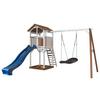 Spielturm Axi Beacht Tower Roxy - Blau/Braun, KONVENTIONELL, Holz (356,6/241,9/349cm) - Ambia Garden