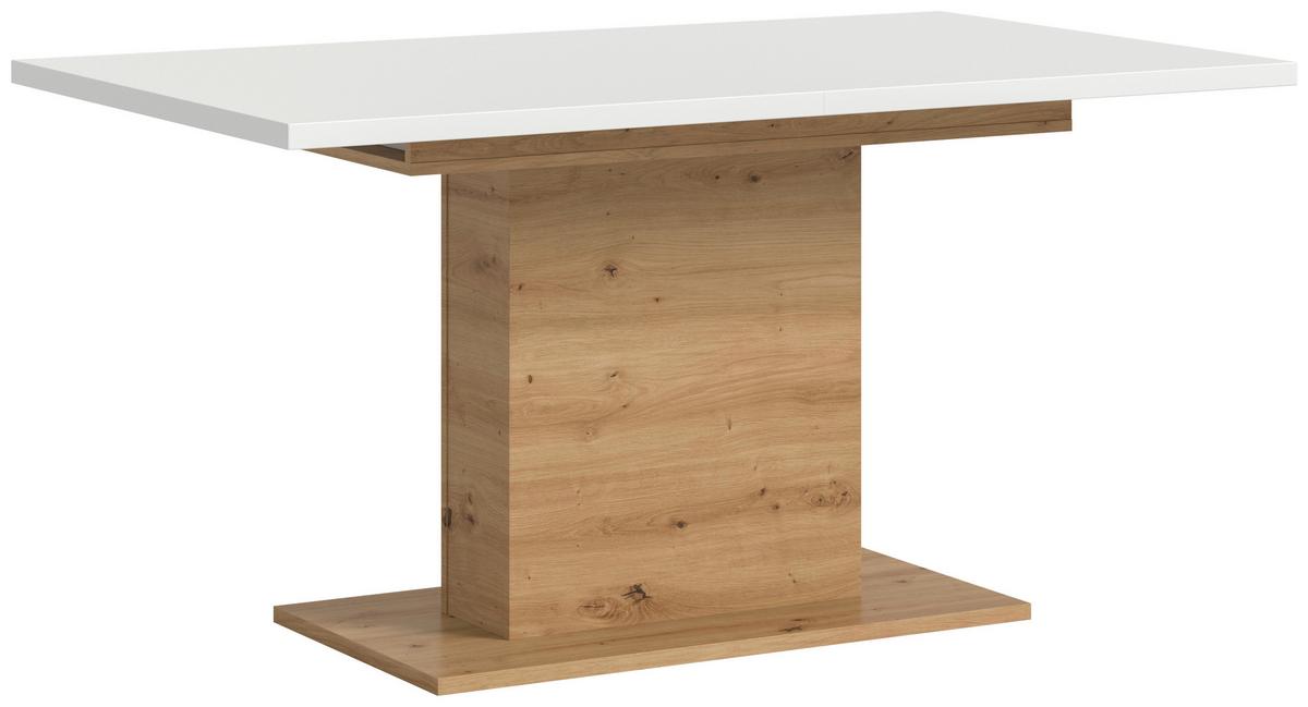 ROZŤAHOVACÍ STÔL MARLON 150 AZ - biela/dub artisan, Konventionell, kompozitné drevo (150-190/76/90cm) - MID.YOU