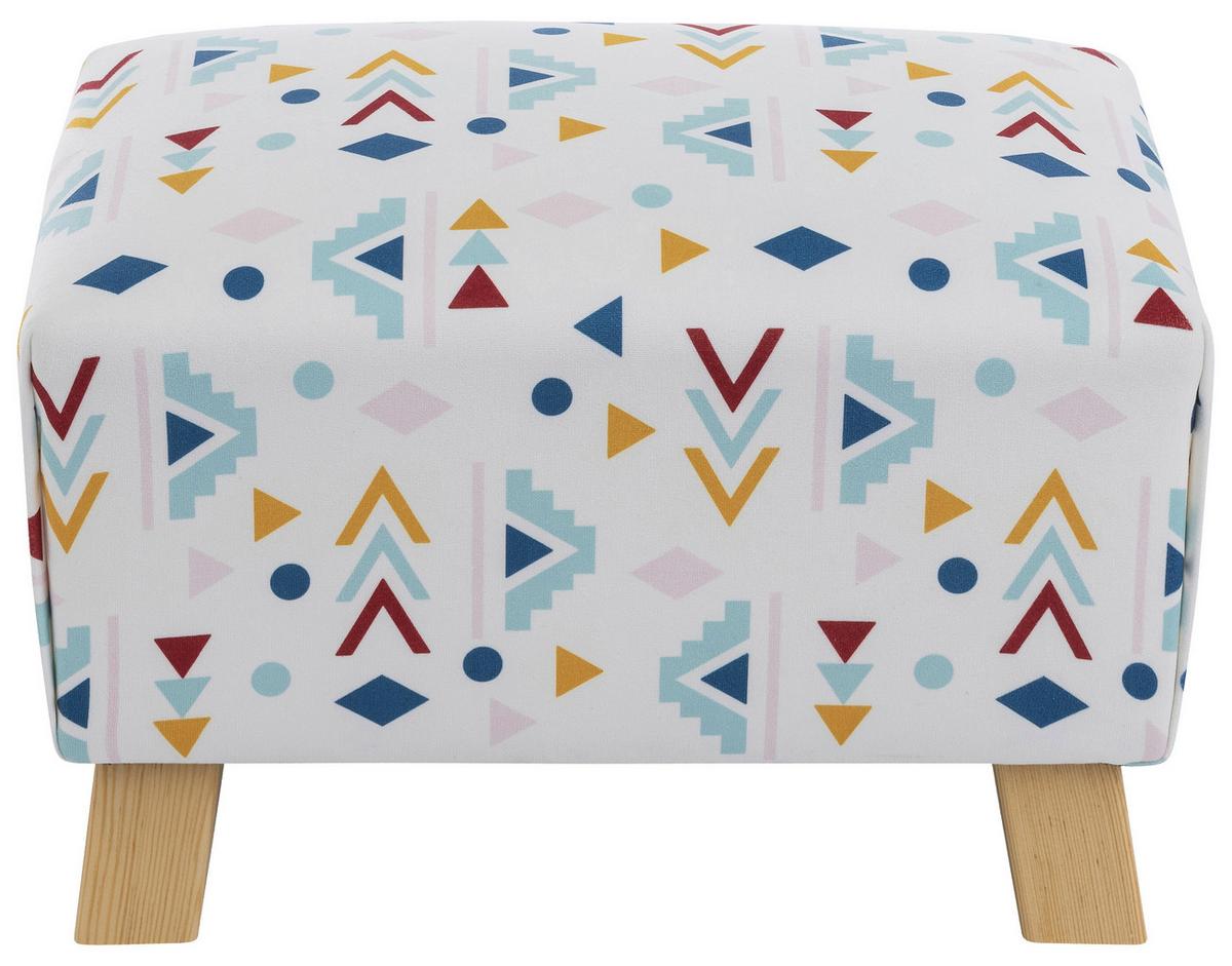 Hocker Footstool - Buchefarben/Multicolor, Design, Textil (40/28/28cm) - Max Winzer