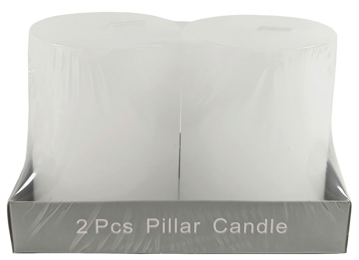 Tömbgyertya Sophie - fehér, Konventionell, természetes anyagok (6,8/9cm) - Ondega