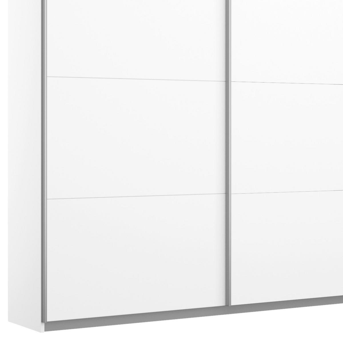Schwebetürenschrank 271cm Belluno, Weiß - Weiß, MODERN, Holzwerkstoff (271/210/62cm) - Rauch Möbel