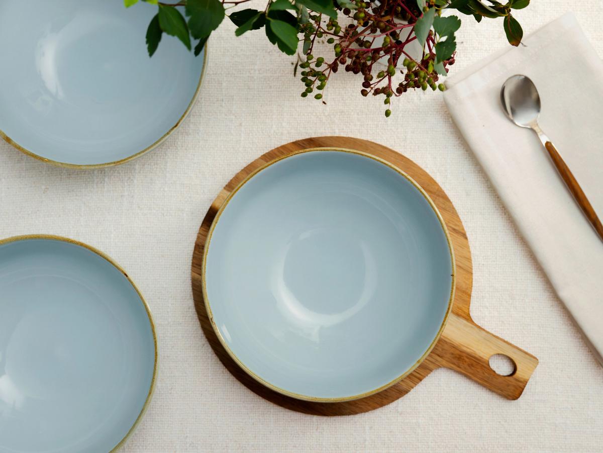 SCHÜSSELSET 22069 NATURE COLLECTION - Pastellblau, Trend, Keramik (16,5cm) - Creatable