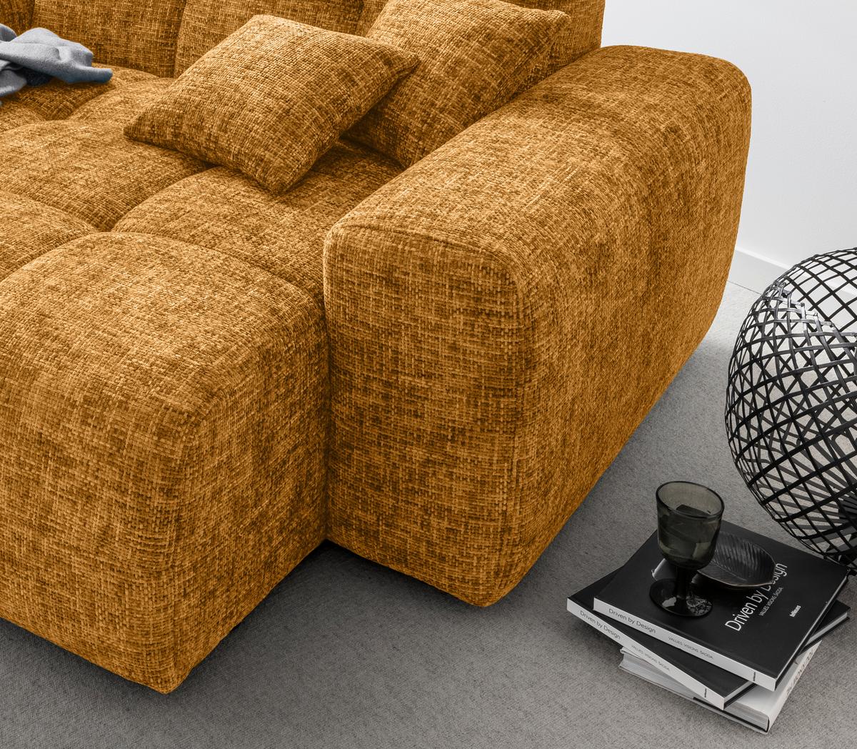 XXL-Sessel Bosco, Goldfarben B: 181 cm - Goldfarben, MODERN, Textil (181/87/155cm) - Livetastic