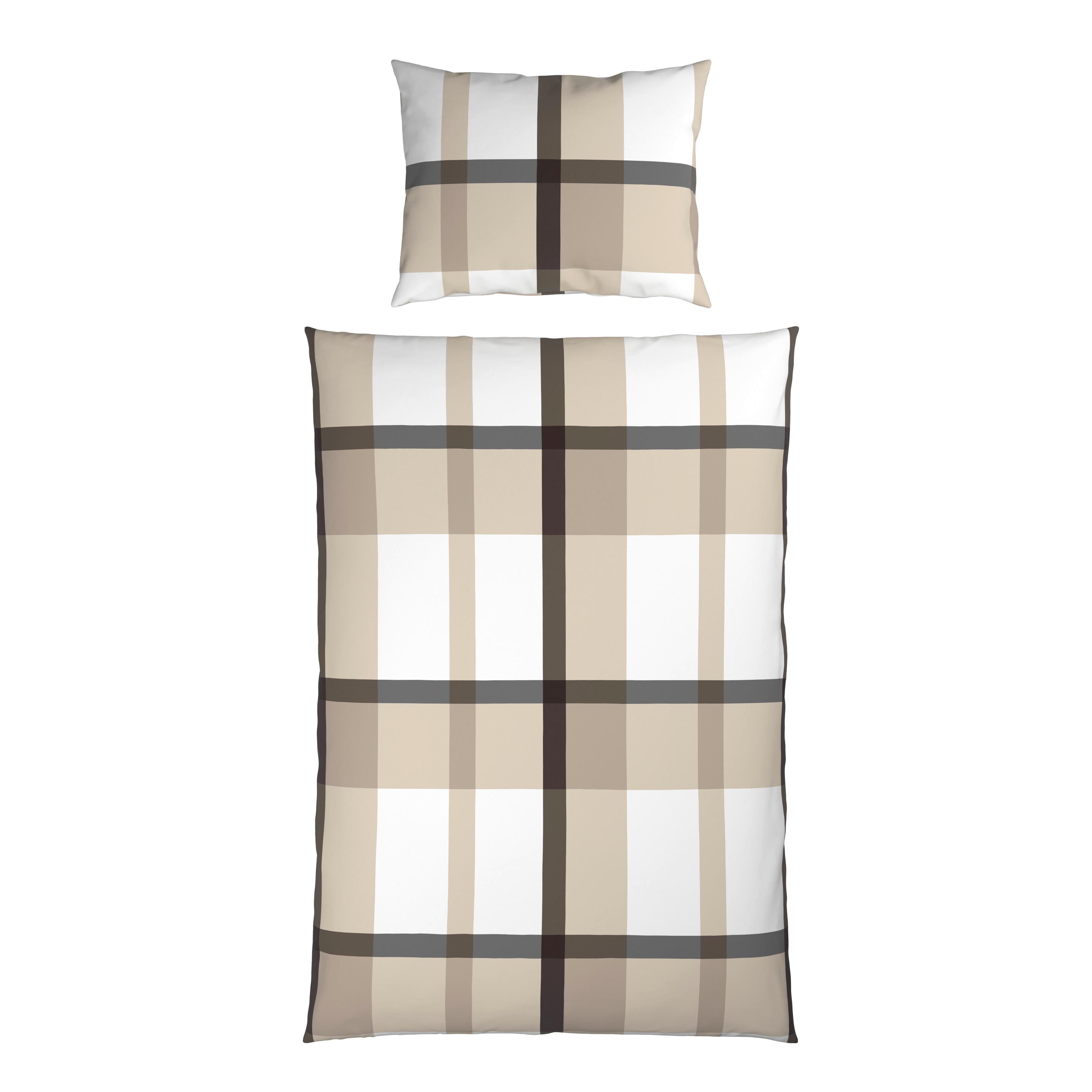 Bettwäsche Motala - Beige, MODERN, Textil - Luca Bessoni