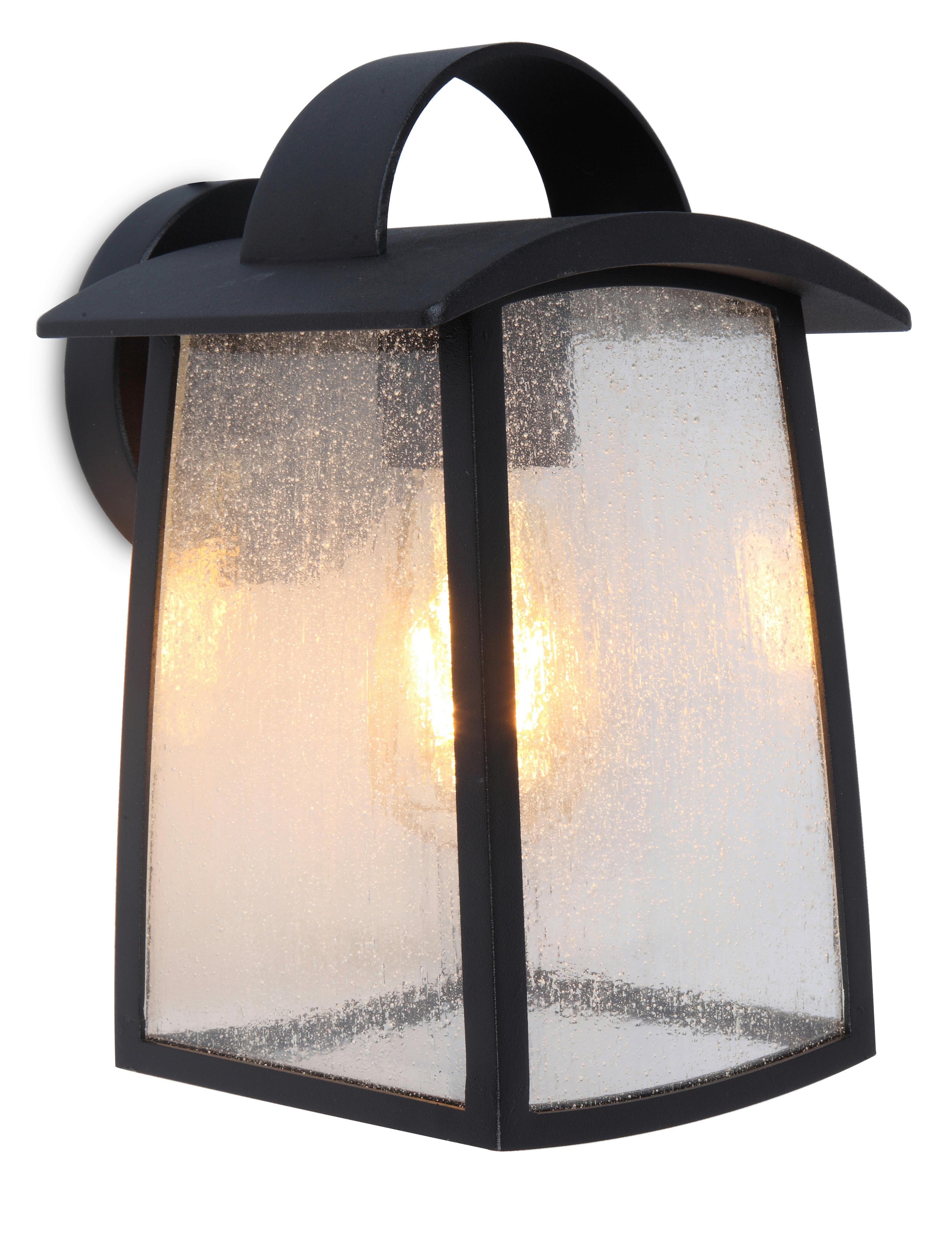 Außenwandleuchte Kelsey 40w Glas Aluminium, Wandmontage
