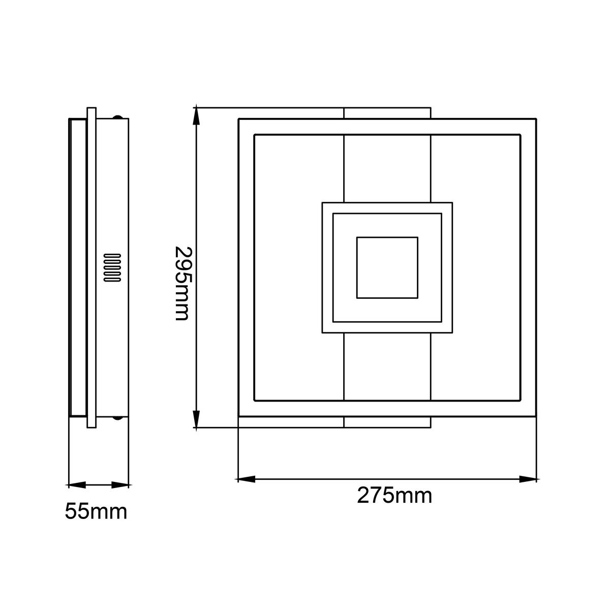 LED-Deckenleuchte G99913a76 Baldo - Hellbraun/Schwarz, Design, Holz/Kunststoff (5,5/29,5/27,5cm) - Brilliant