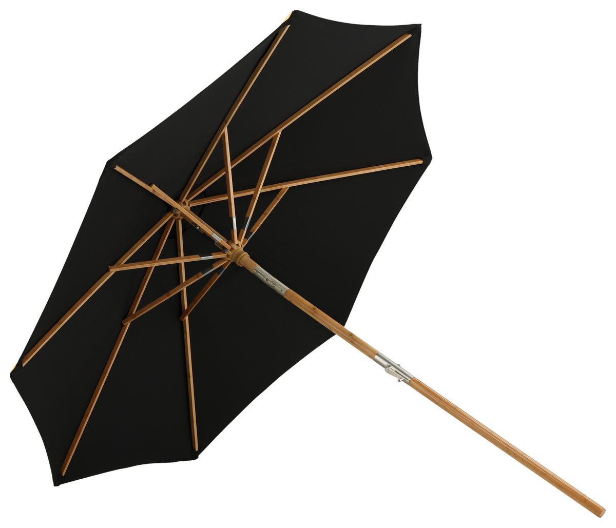 Sonnenschirm Cerox L/B: 270x250 cm Schwarz - Schwarz, KONVENTIONELL (270/250cm) - Gardenson