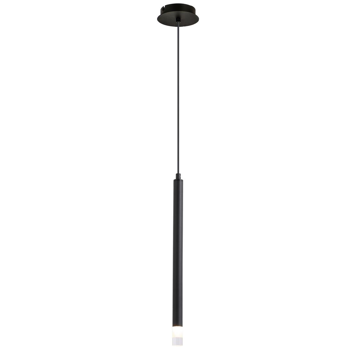ZÁVESNÉ SVIETIDLO SIMPL - číra/čierna, Modern, kov/plast (12cm) - Mömax