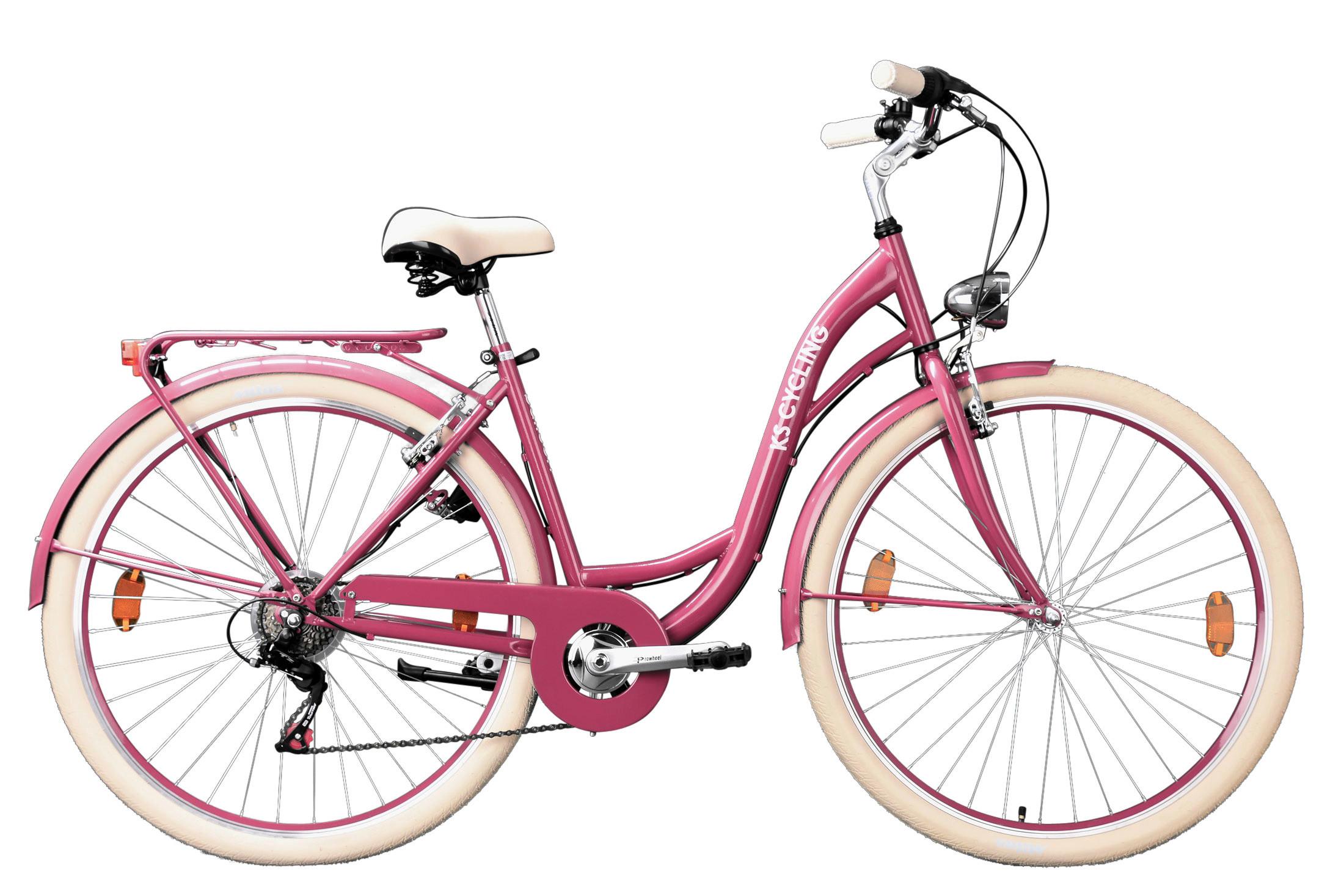 Citybike Damen 28 Zoll Balloon Rot 6 Gänge - Rot, Basics, Metall (180/70/80cm) - Da Capo