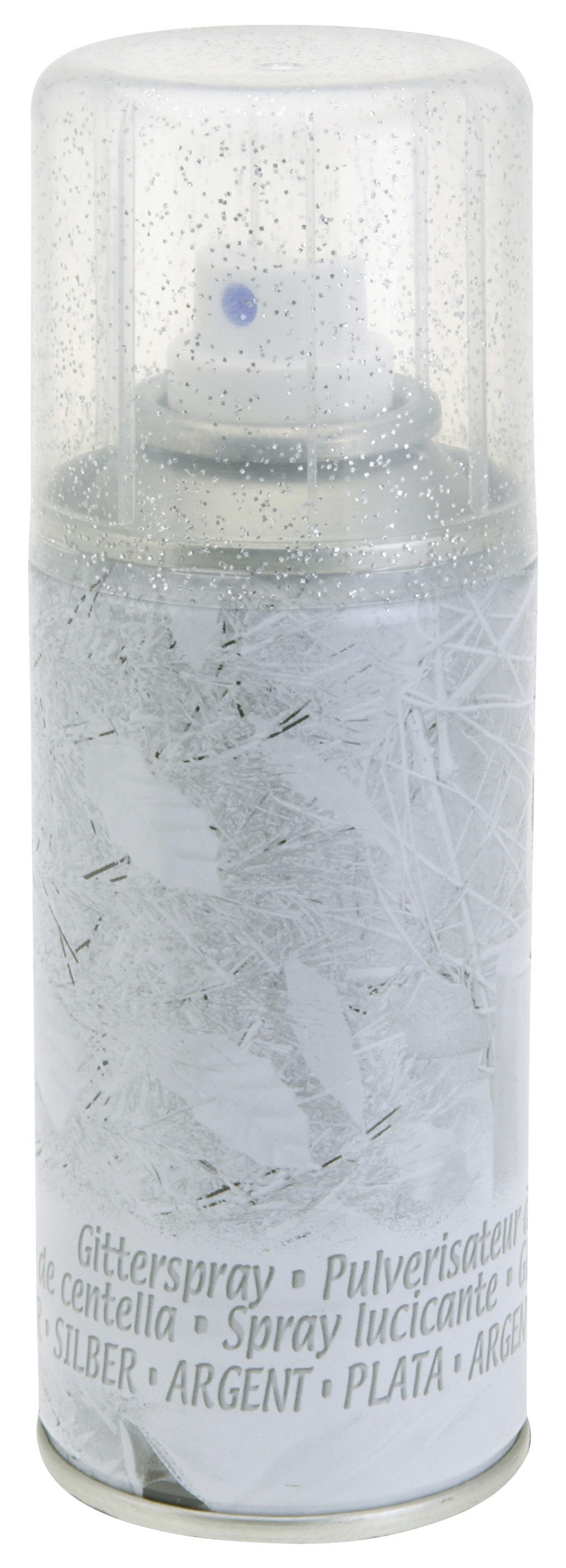 Glitzerspray Gold/Silber Sort. Inhalt:  150 ml Indoor - Silberfarben/Goldfarben, KONVENTIONELL, Kunststoff (150ml)