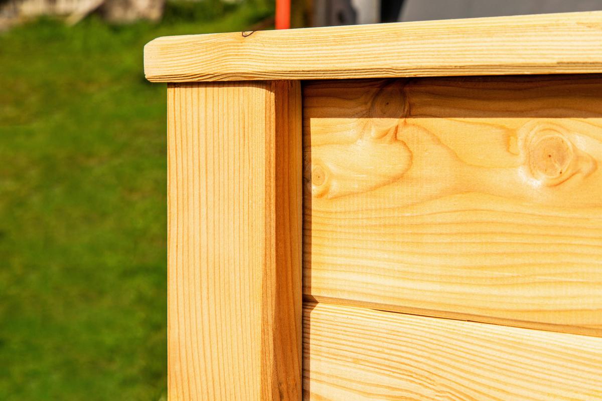 Hochbeet Hochbeet Lärche 130 - Lärchefarben, Basics, Holz (65/84/130cm)