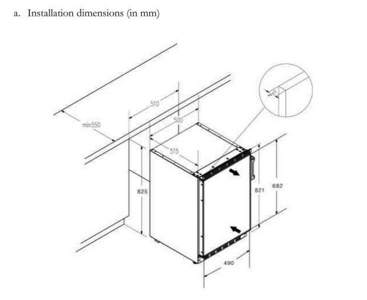 Kühlschrank Weiß B: 50 Cm - Weiß, Basics, Metall (50/82,1/54,5cm) - PKM