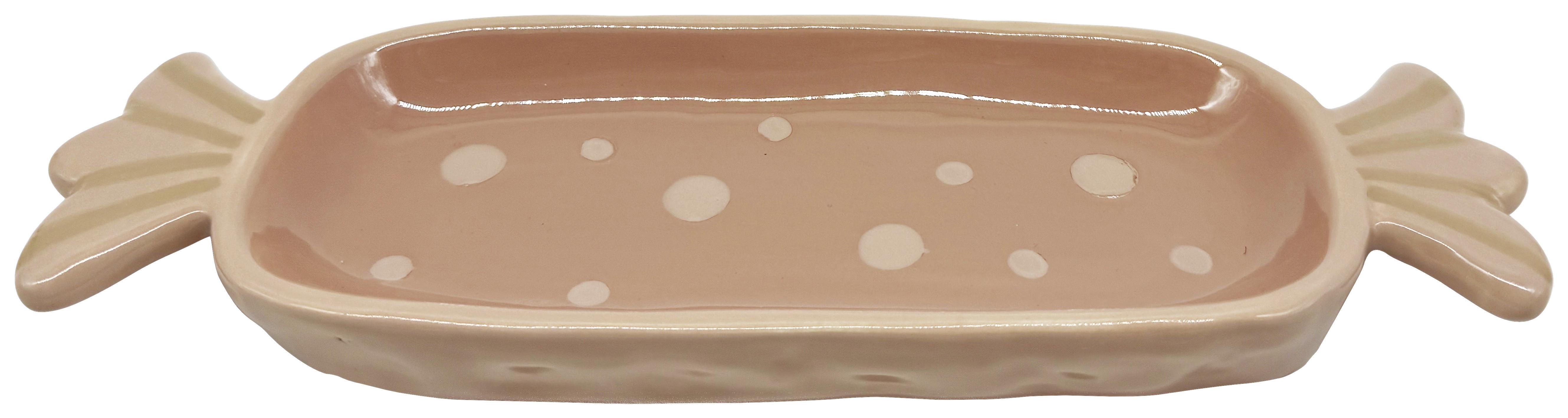 Dekoračný tanier CANDY - ružová/tmavoružová, Konventionell, keramika (24/2,4/8,2cm) - Mömax