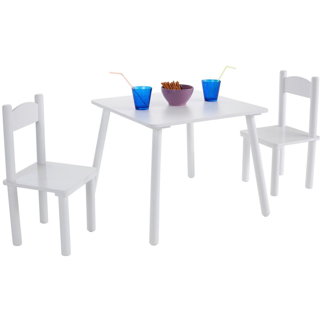 Kindersitzgruppe Bambini Weiß 3--Teilig.