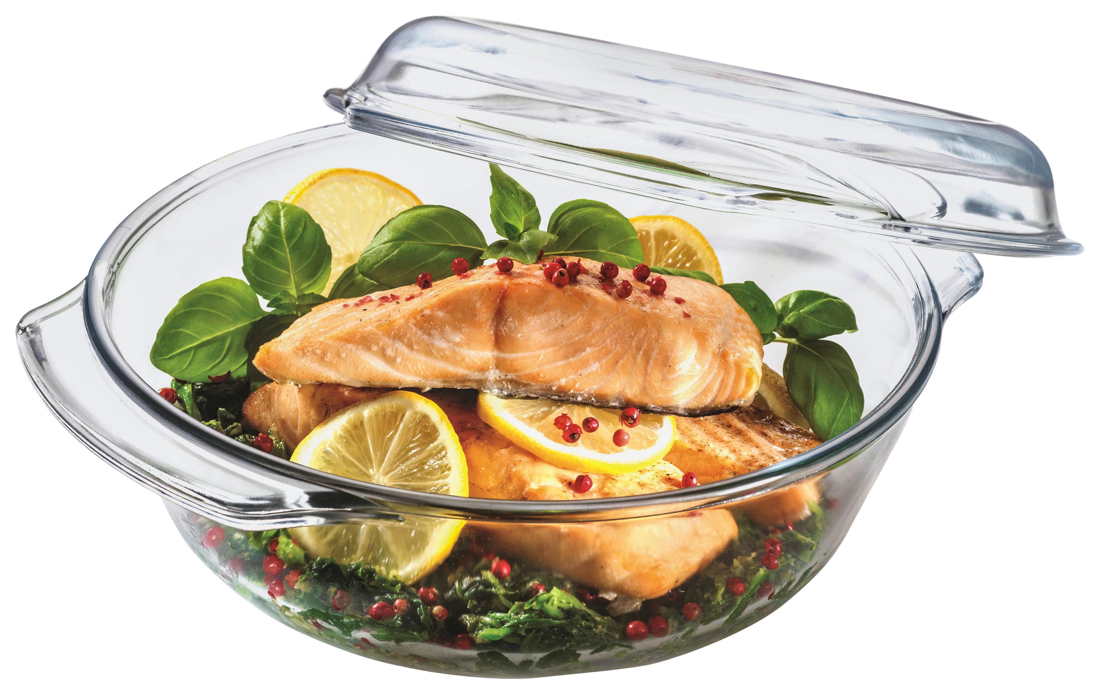 Auflaufform Glas mit Deckel Femi LxBxH: ca. 27x23,8x8,6 cm