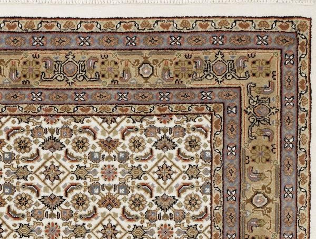 Orientalischer Webteppich Creme/Beige Herati 120x180 cm - Beige/Creme, KONVENTIONELL, Textil (120/180cm) - Cazaris