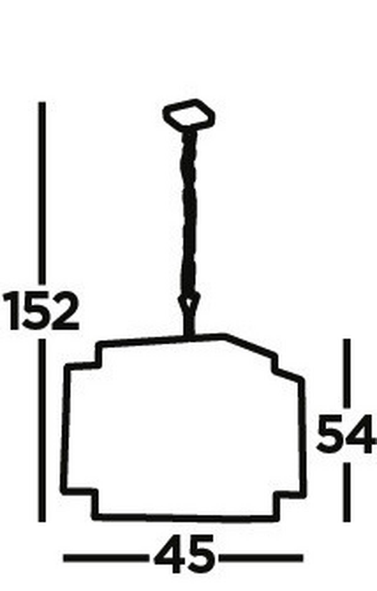 Hängeleuchte Crate H: 152 cm 4-Flammig, höhenverstellbar - Schwarz/Bronzefarben, Design, Metall (45/152/45cm)