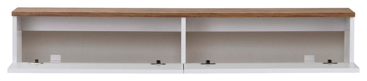 TV-ELEMENT Weiß/Kieferfarben B: 160cm - Weiß/Kieferfarben, MODERN, Holzwerkstoff (160/25/25cm)