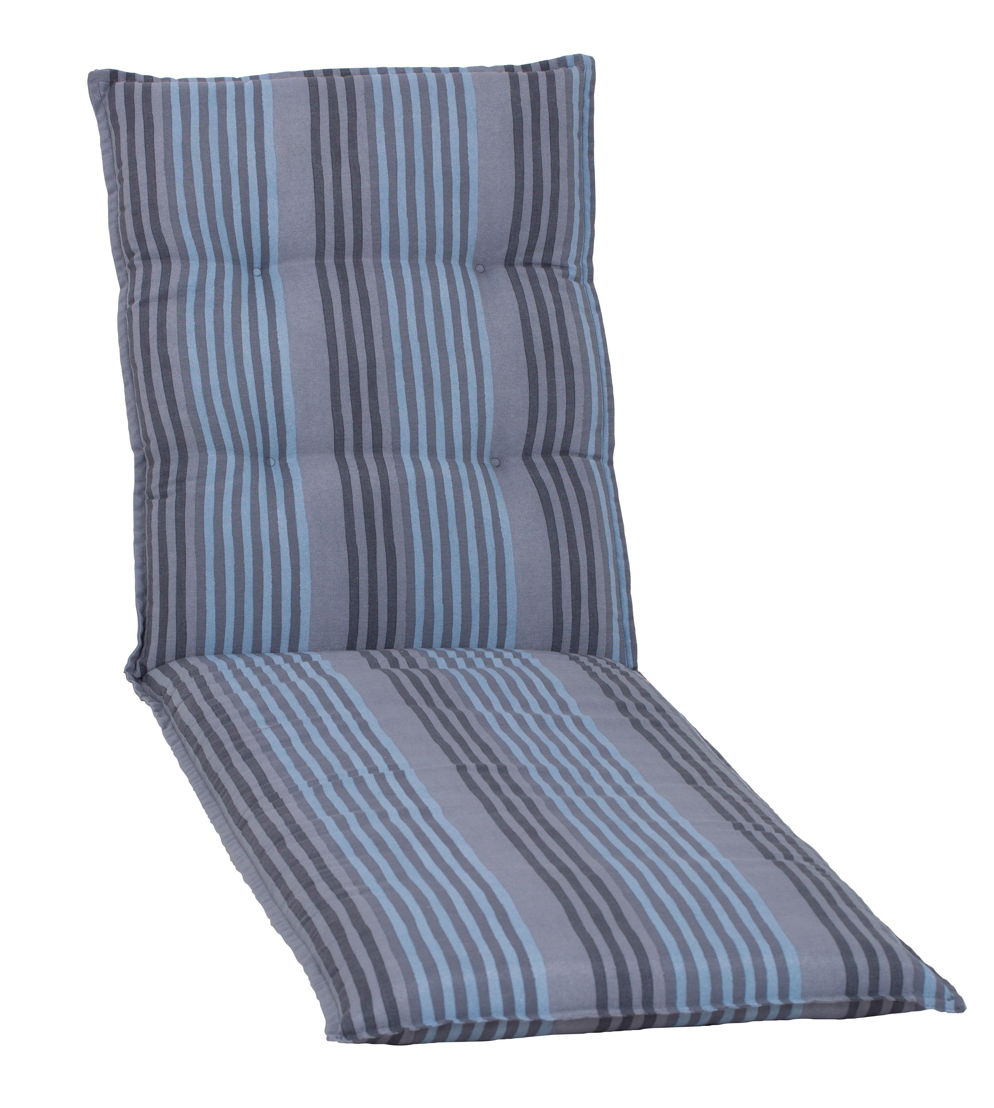 Auflage für Liege Tissa 191x58x8 cm Blau - Blau, Basics, Textil (191/58/8cm) - Gardenson